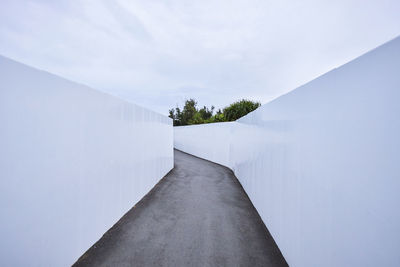 Road amidst plants against sky