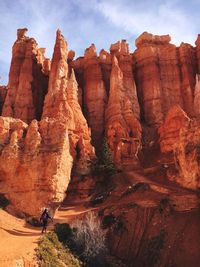 View of rock formations