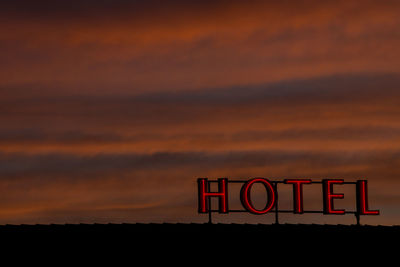 Colourful sunset at aarslev hotel, aarhus