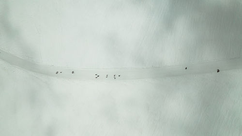 Full frame shot of snow covered landscape