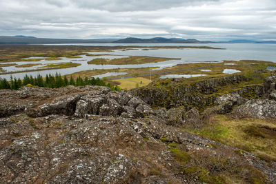 Scenic view of landscape against sky