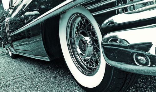 Close-up of vintage car