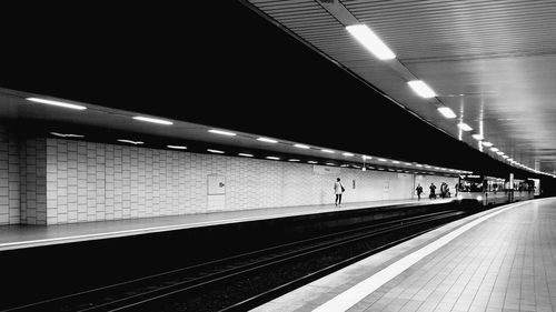 Train on railroad station platform