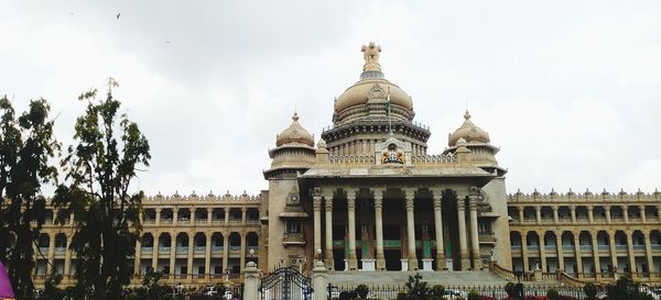 Low angle view of historical building against sky