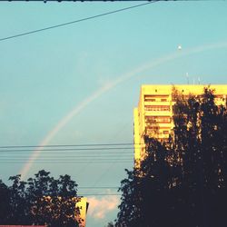 Low angle view of power lines