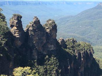 Scenic view of mountain against sky