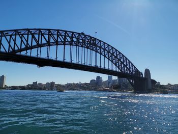 View of bridge over river