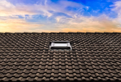 Low angle view of roof