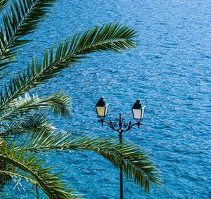 Scenic view of blue lake