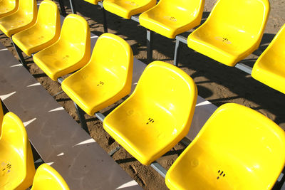 Full frame shot of yellow empty beach