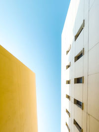 Low angle view of building against clear sky