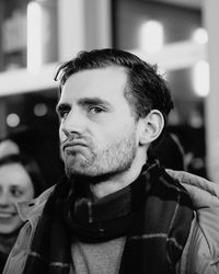 Close-up portrait of young man