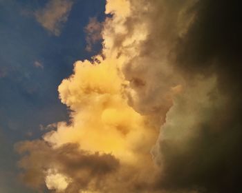 Low angle view of dramatic sky