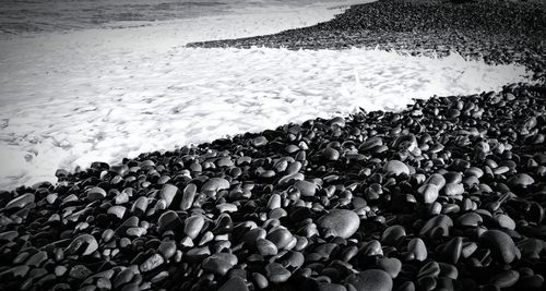 Pebbles on sea shore