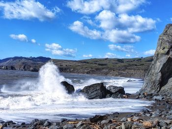 Scenic view of sea against sky