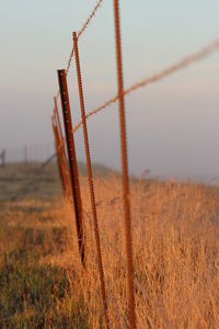 View of field against sky