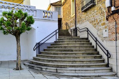 Low angle view of staircase in building