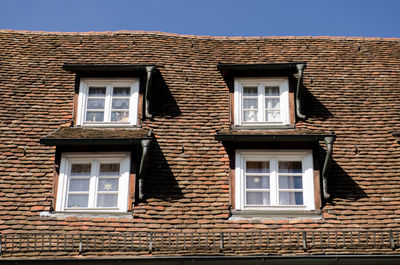 Low angle view of residential building