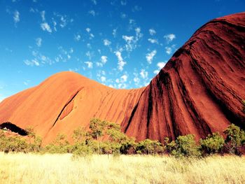 Uluru, a red rock in the middle of nowhere
