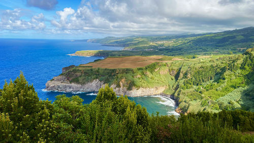 Scenic view of sea against sky