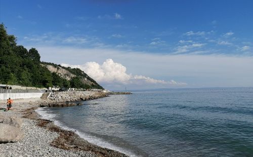 Scenic view of sea against sky