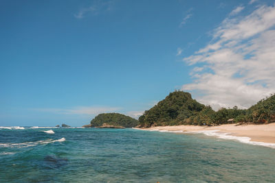 Scenic view of sea against sky