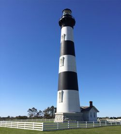 Low angle view of lighthouse