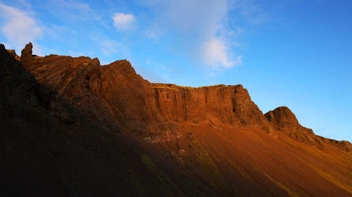 Rock formations on mountain