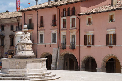 Low angle view of historical building