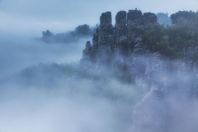 Bastei bridge in saxon switzerland