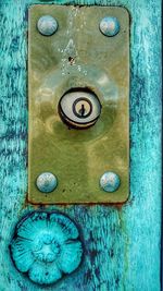 Close up of electric lamp