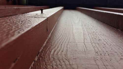 Surface level of footpath