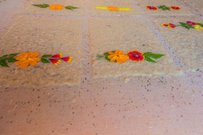 Close-up high angle view of flowers