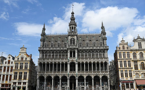 Low angle view of historic building against sky