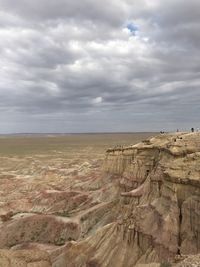 Scenic view of desert against sky