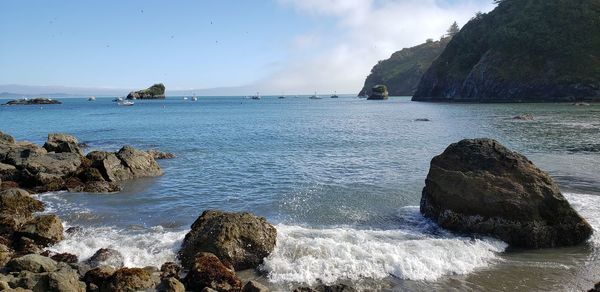 Scenic view of sea against sky