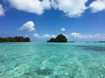 Scenic view of sea against sky