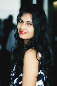 Portrait of a smiling young woman