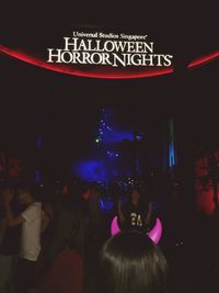 People at night