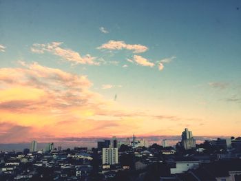 Cityscape at sunset