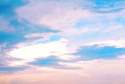 Low angle view of cloudy sky