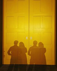 Yellow doors and shadow