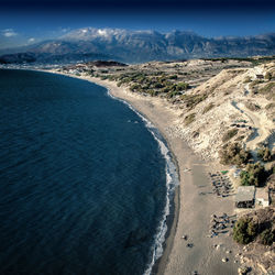 Aerial view of sea