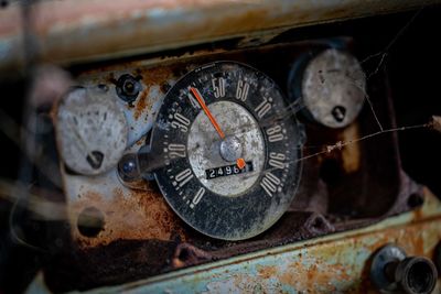 Close-up of vintage car