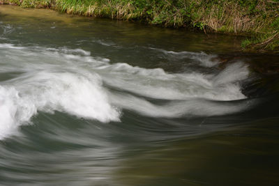 Scenic view of waterfall