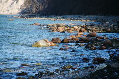 Rocks on sea shore