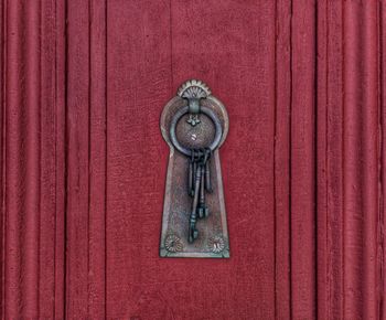 Close-up of door knocker