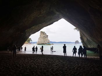 Group of people on beach