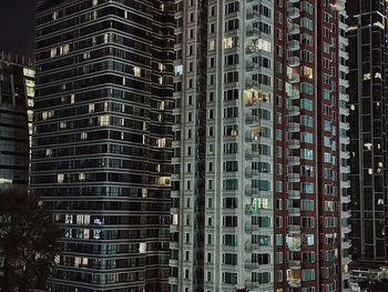 Low angle view of modern buildings in city