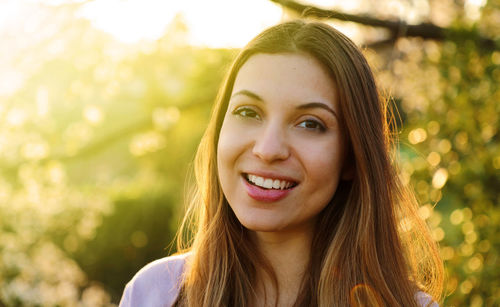 Portrait of a smiling young woman